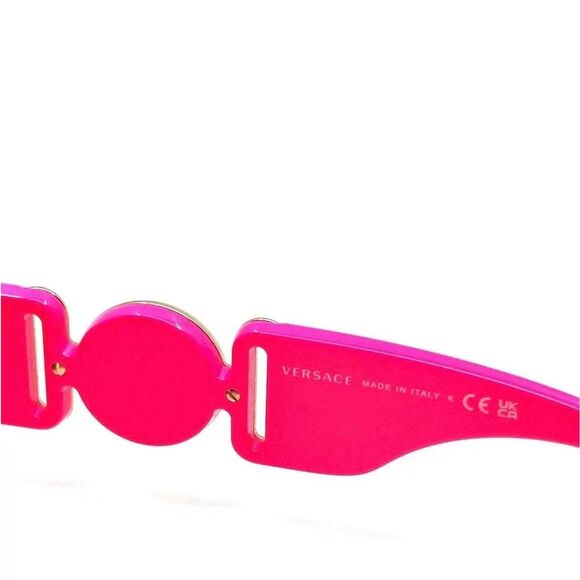 VERSACE EUC Medusa Biggie Square Sunglasses Authentic Pink Gold main image 10